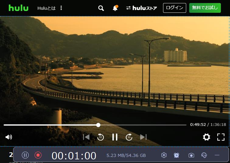 hulu-画面録画-Leawoスクリーンレコーダー-4